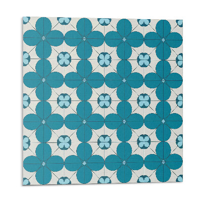 Nástenný panel pvc Kvetinový motív v geometrických tvaroch