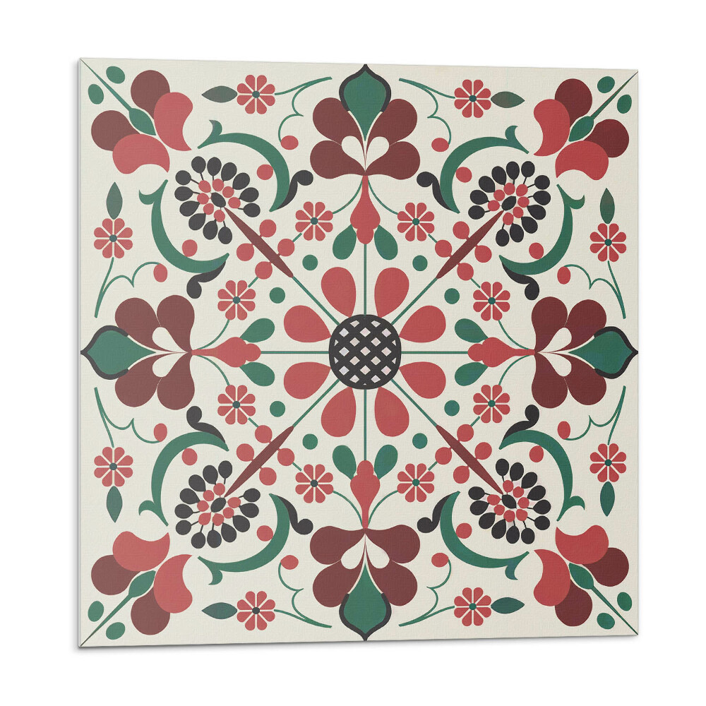 Nástenný panel pvc Kvetinová harmónia v symetrickom štýle