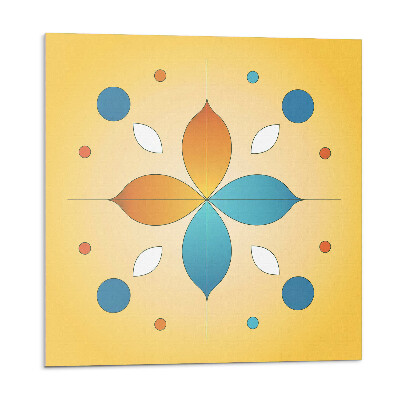 Stenový panel Kvetinový geometrický vzor