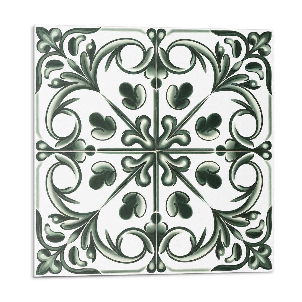 Stenový panel Rastlinný vzor vo forme dlaždice