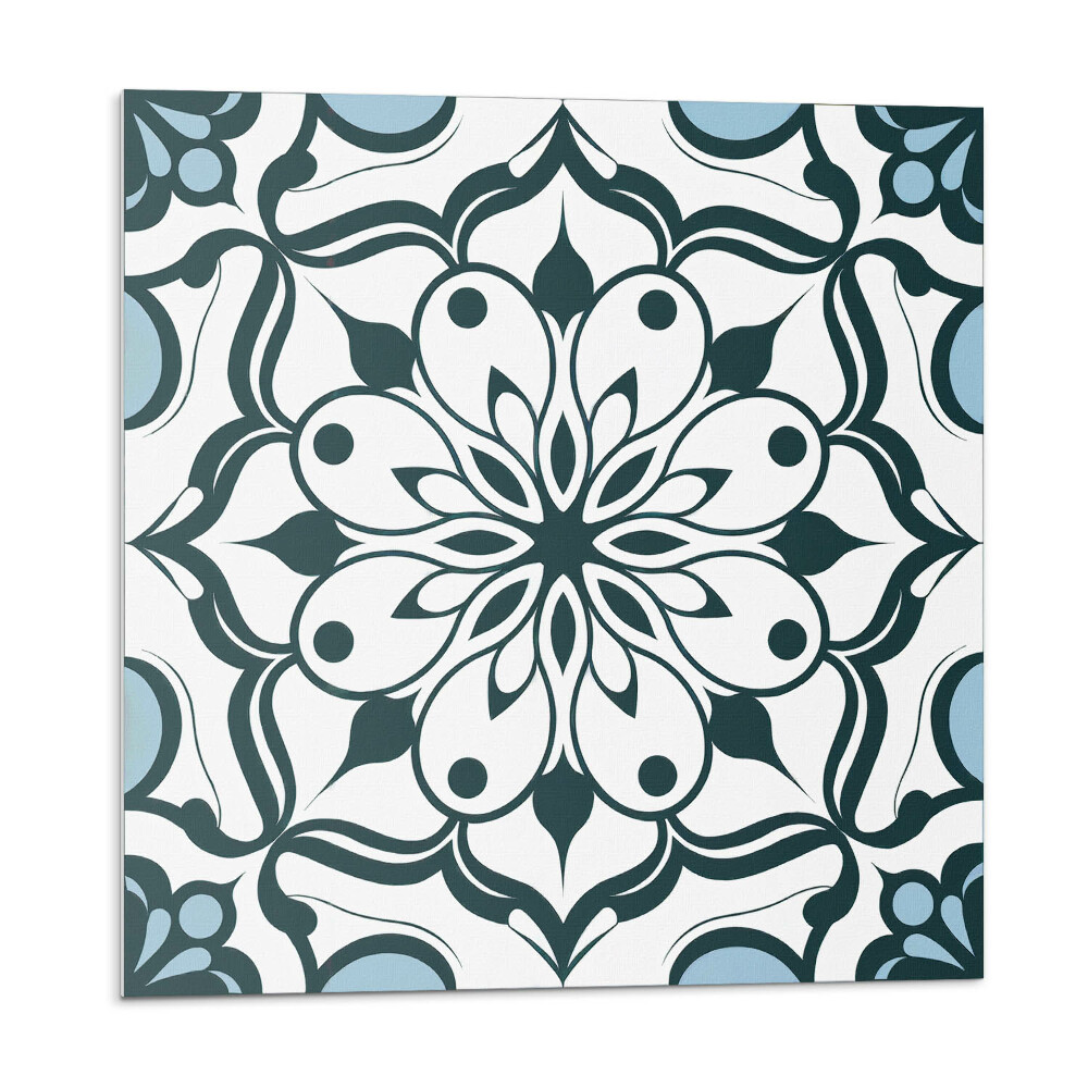 Dekoratívny nástenný panel Kvetinová mandala vo farbách prírody