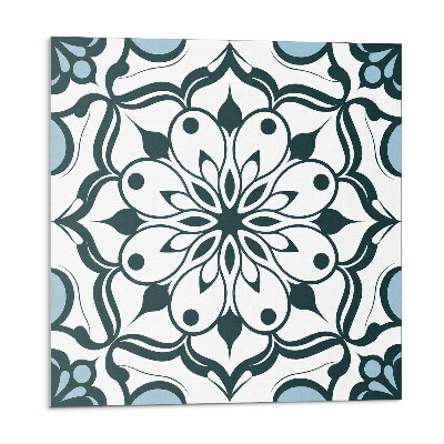 Dekoratívny nástenný panel Kvetinová mandala vo farbách prírody