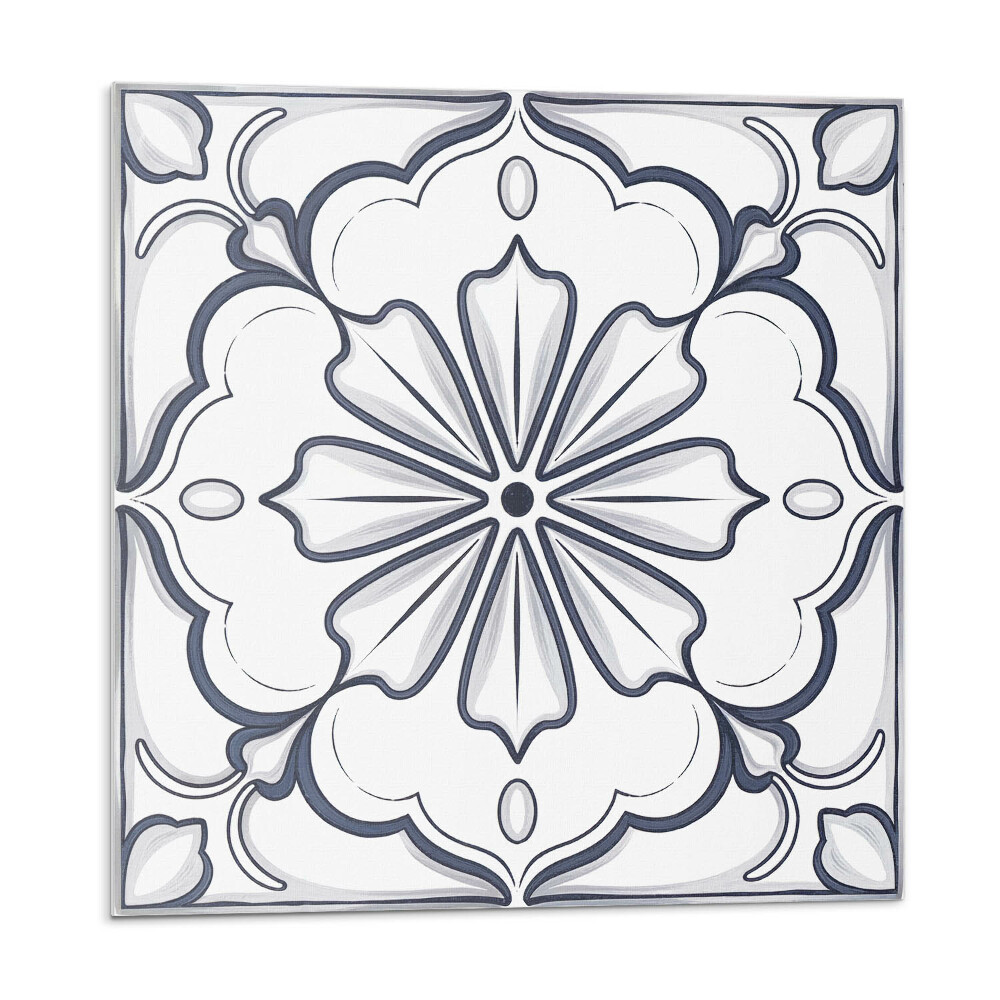 Nástenný panel pvc Kvetinový motív na dlaždici