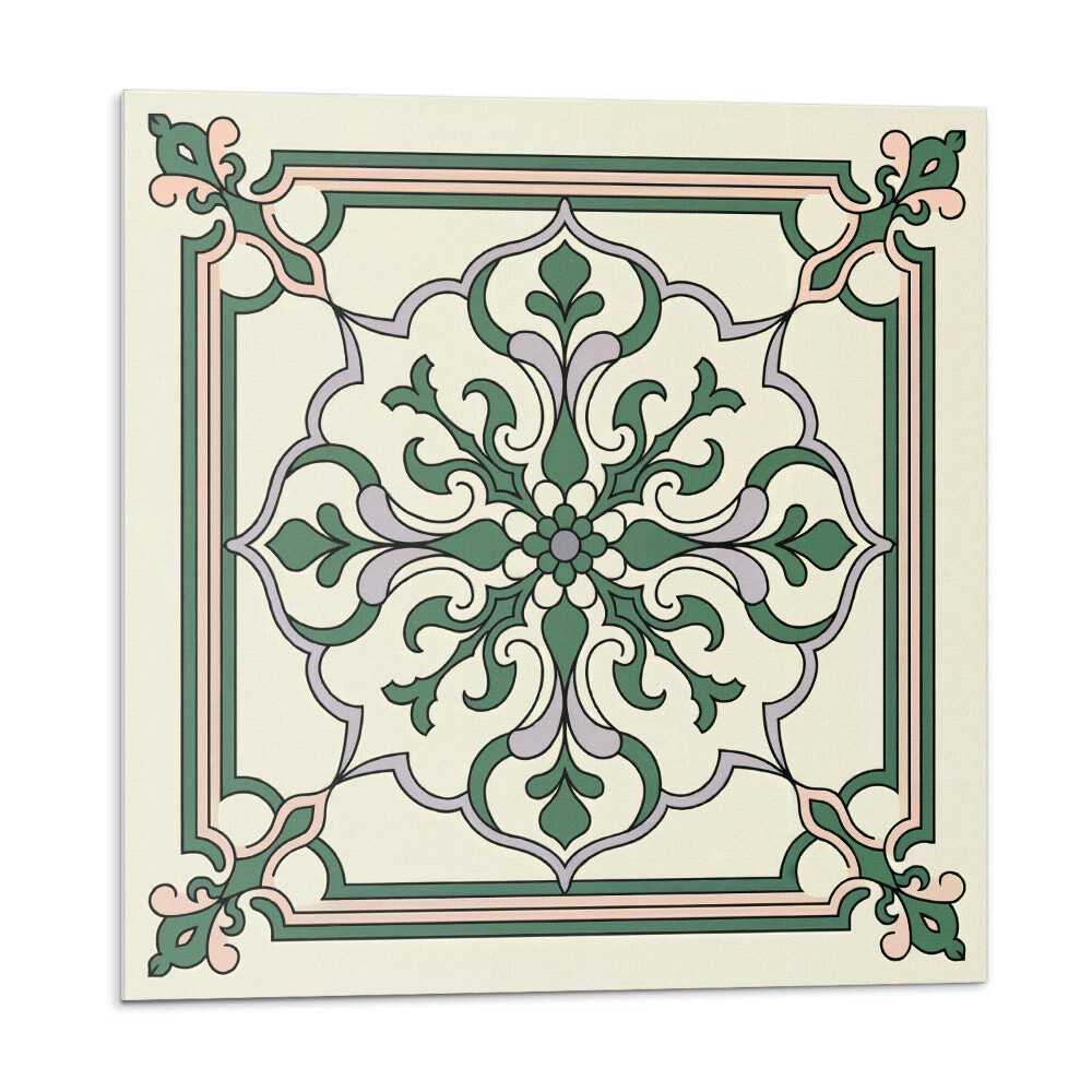 Stenový panel Kvetinový motív s ozdobnými detailmi