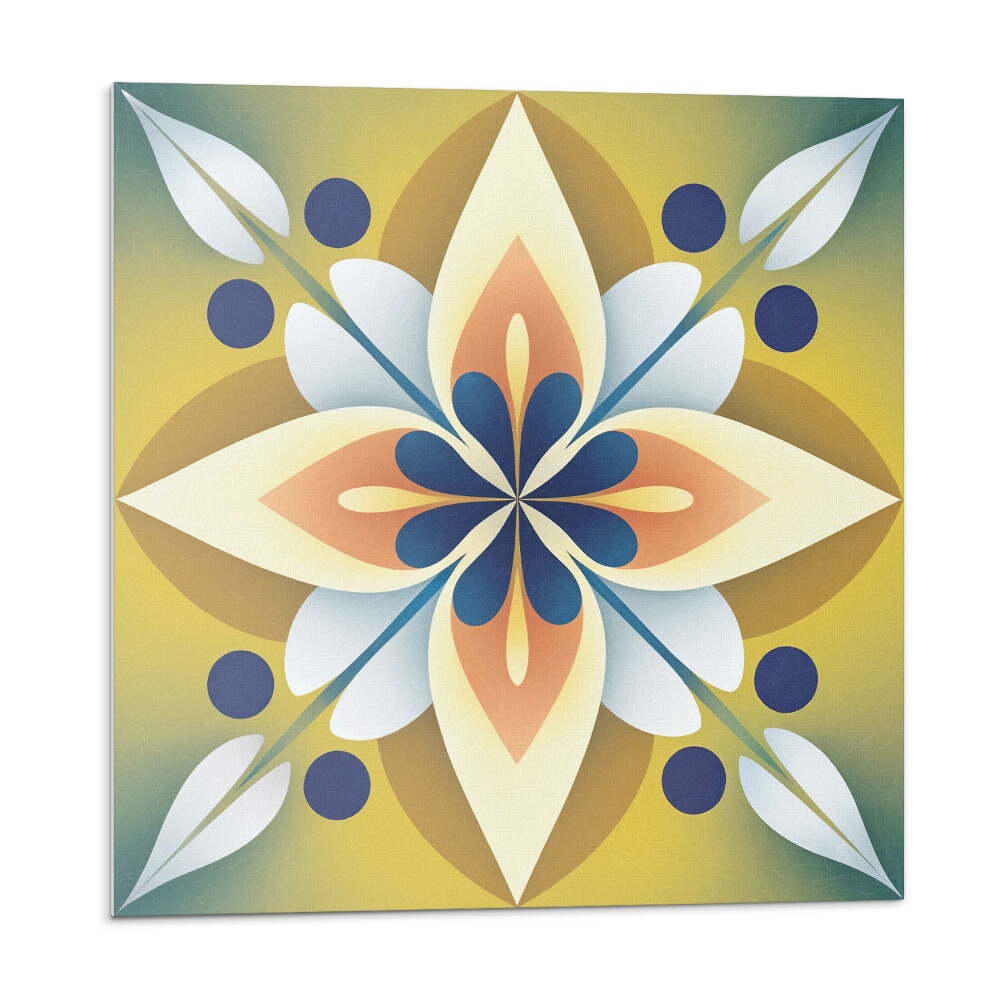 Nástenný panel pvc Kvetinová mandala v umeleckom štýle