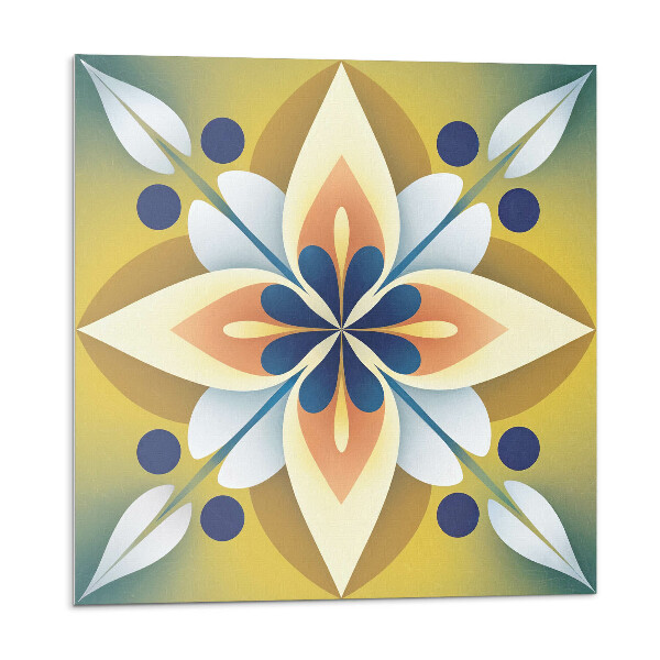 Nástenný panel pvc Kvetinová mandala v umeleckom štýle