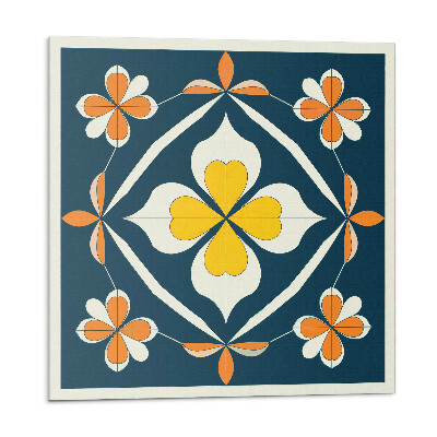 Dekoratívny nástenný panel Kvetinová symetria v harmonickom usporiadaní