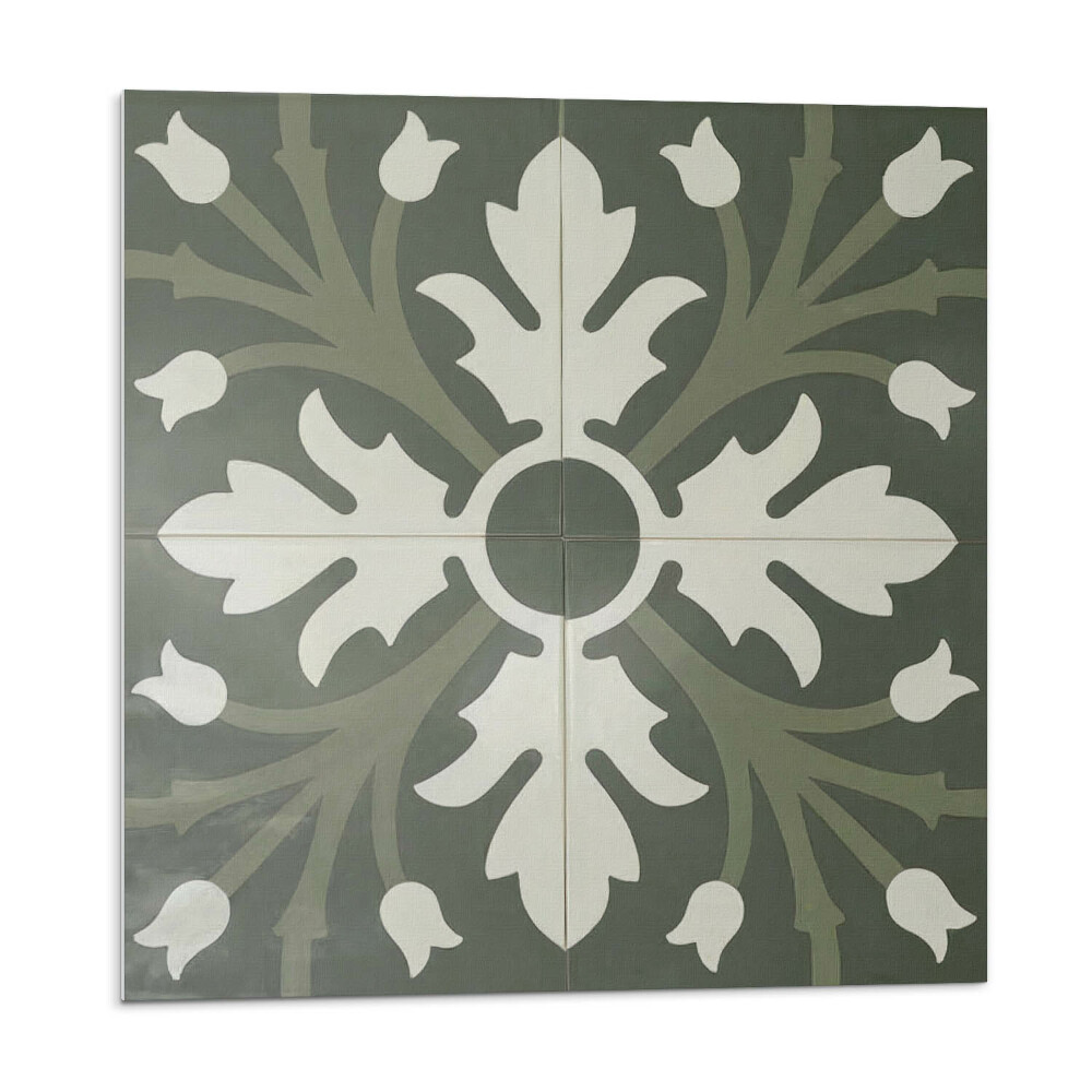 Nástenný panel pvc Rastlinný motív na dlaždiciach