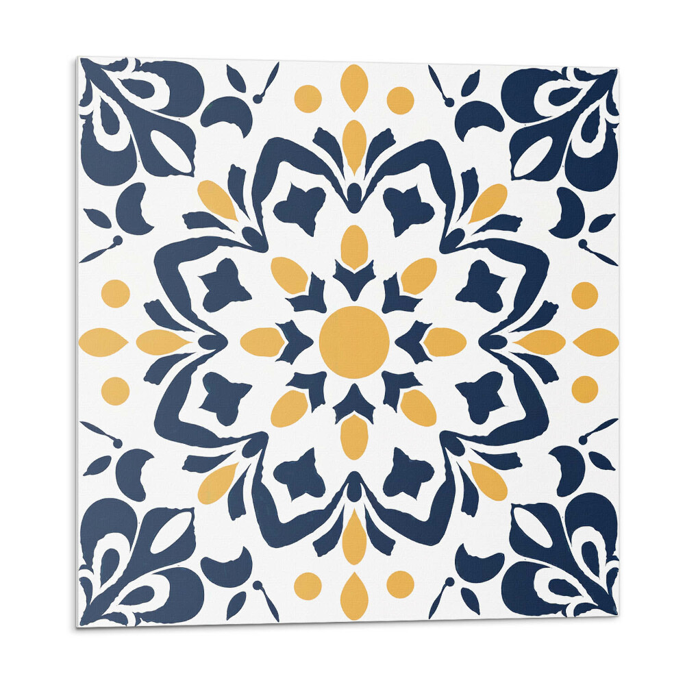 Dekoratívny nástenný panel Kvetinová mandala v umeleckom štýle