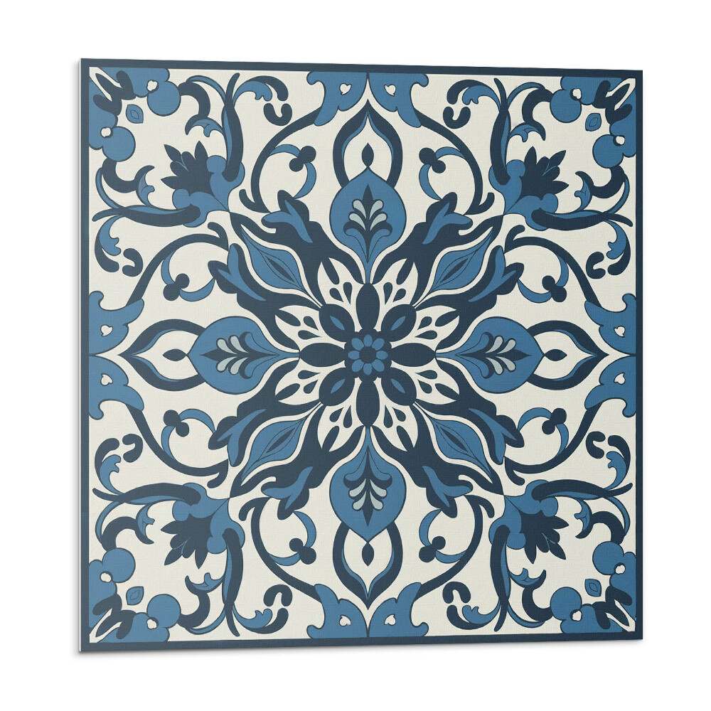 Stenový panel Kvetinový vzor so zelenými listami