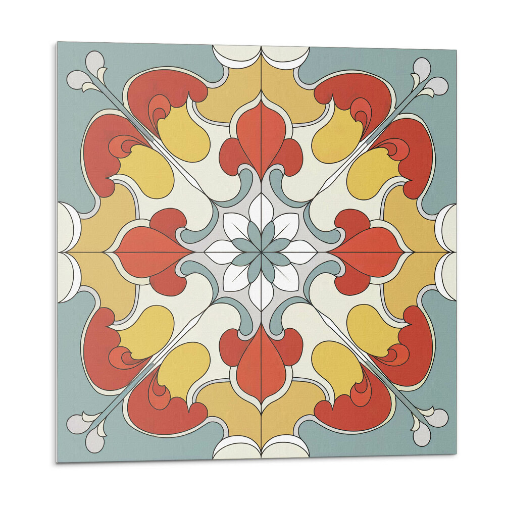 Nástenný panel pvc Kvetinová mandala v etnickom štýle