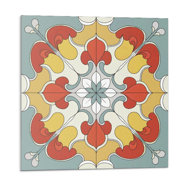 Nástenný panel pvc Kvetinová mandala v etnickom štýle