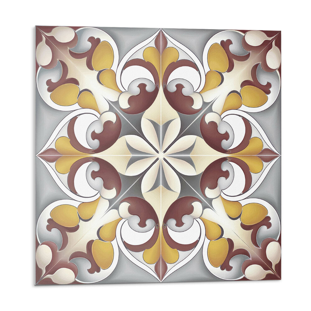 Dekoratívny nástenný panel Kvetinová mozaika v umeleckom štýle