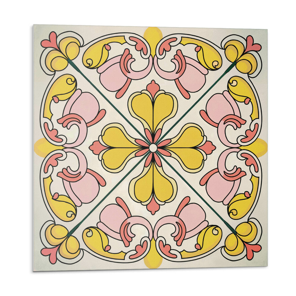 Nástenný panel pvc Kvetinový motív s ozdobnými detailmi