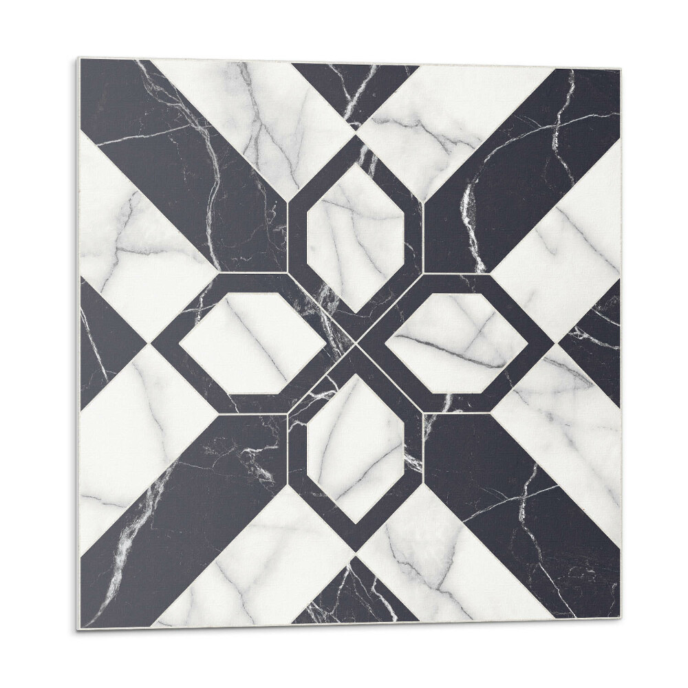 Nástenný panel pvc Mramorový vzor v geometrických tvaroch