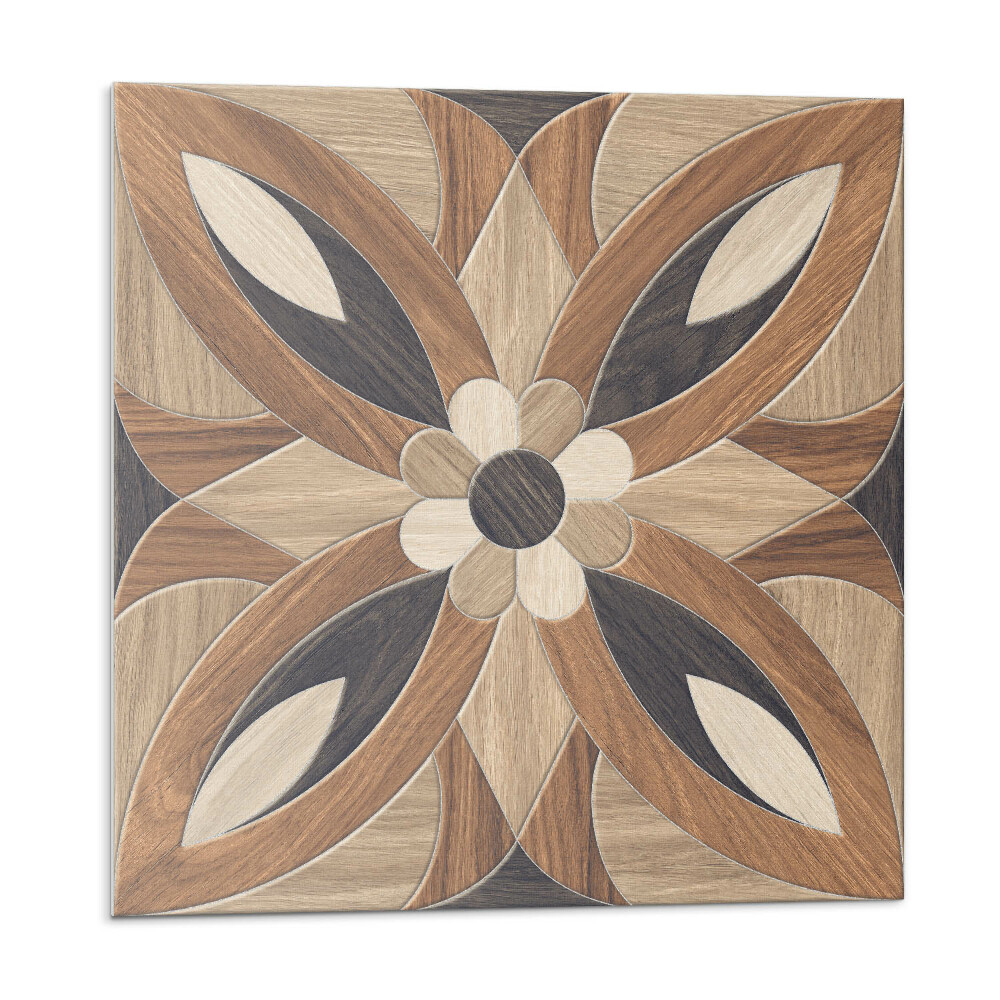 Stenový panel Kvetinový vzor inšpirovaný drevom