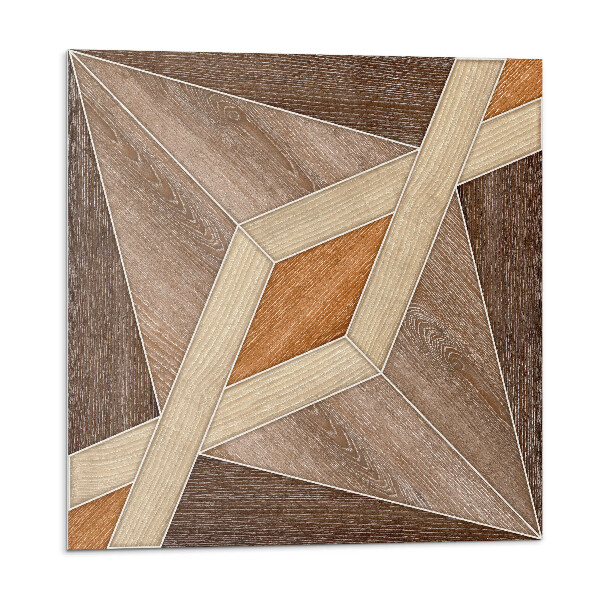 Nástenný panel pvc Geometrický vzor vyrobený z prírodného dreva