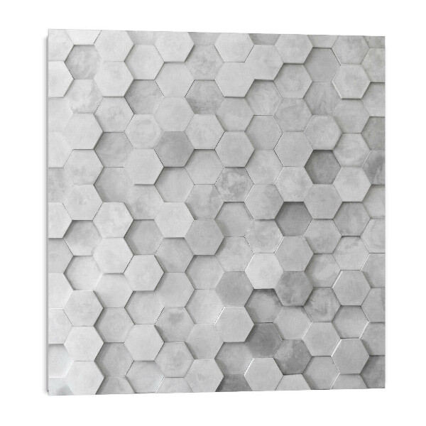 Dekoratívny nástenný panel Šesťhranné dlaždice v geometrickom štýle