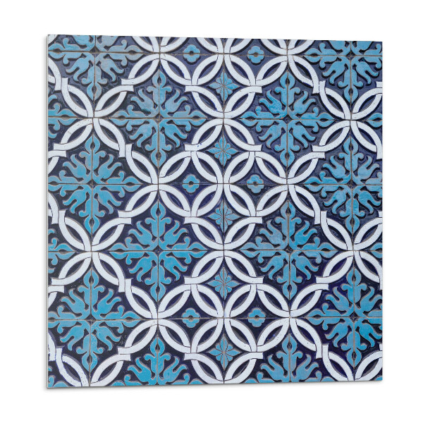 Dekoratívny nástenný panel Vzor tvarov s kvetinovým motívom