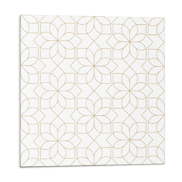 Stenový panel Kvetinová geometria v modernom štýle