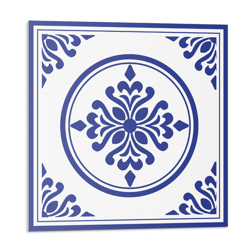 Nástenný panel pvc Okrúhly motív s kvetinovými akcentmi