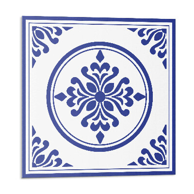 Nástenný panel pvc Okrúhly motív s kvetinovými akcentmi