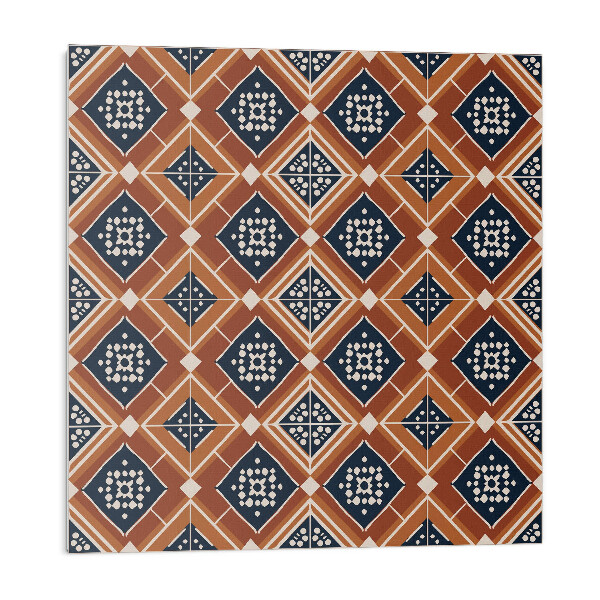 Stenový panel Geometria v odtieňoch hnedej a bielej