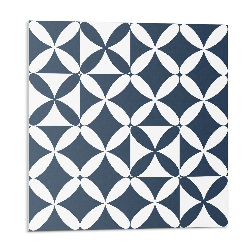 Dekoratívny nástenný panel Kvetinový motív v geometrických tvaroch