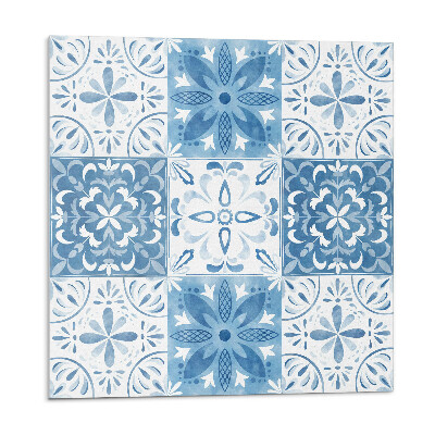 Dekoratívny nástenný panel Kvetinové dlaždice v harmonickom usporiadaní