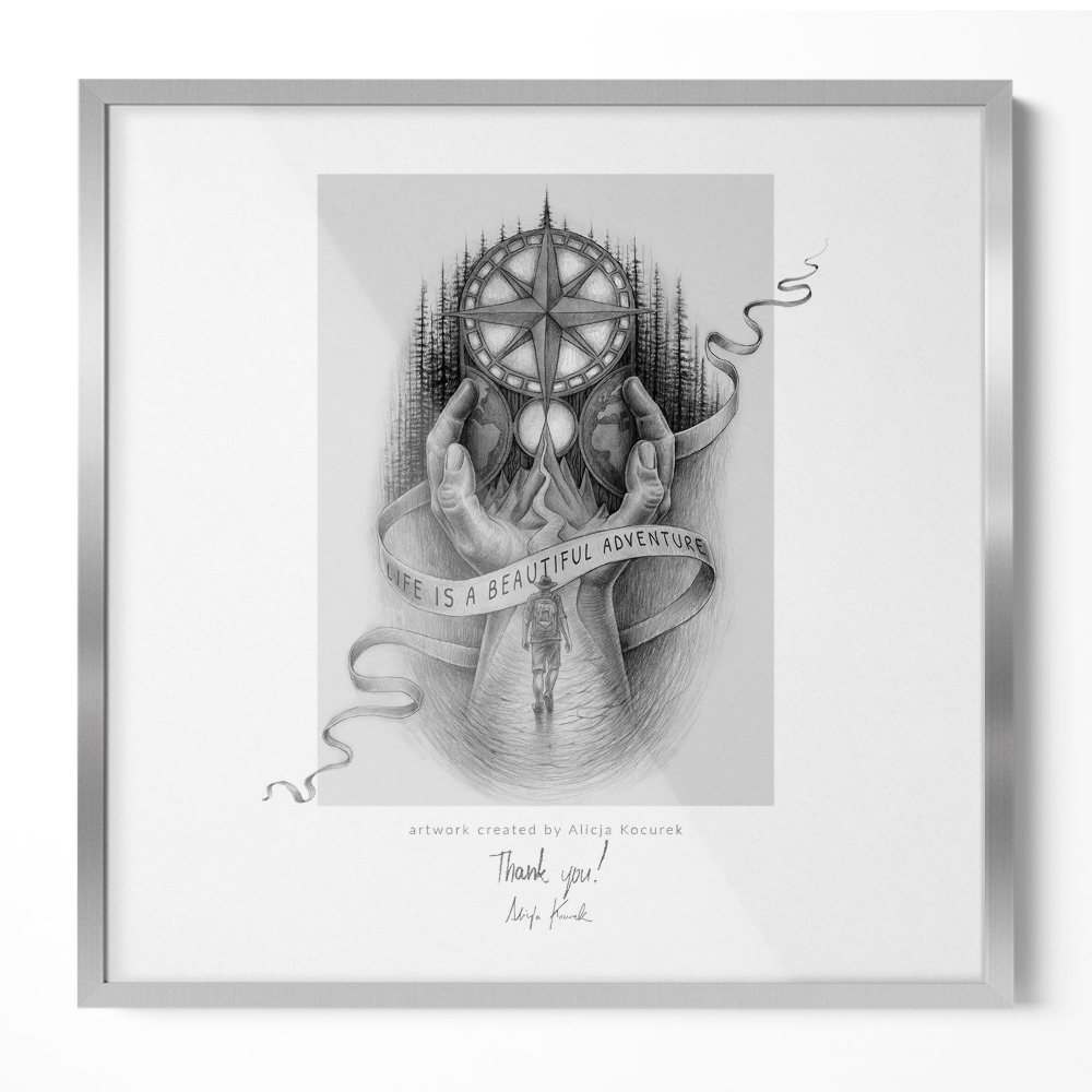 Strieborný fotorámček na plagát 50x50 cm