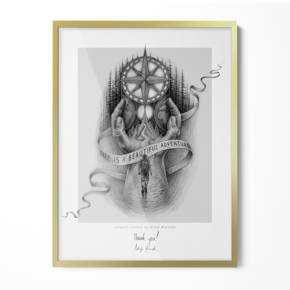 Zlatý fotorámček 60x80