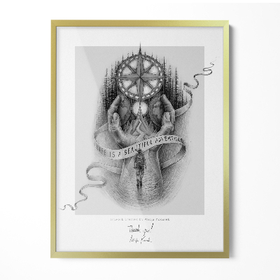 Zlatý fotorámček 60x80