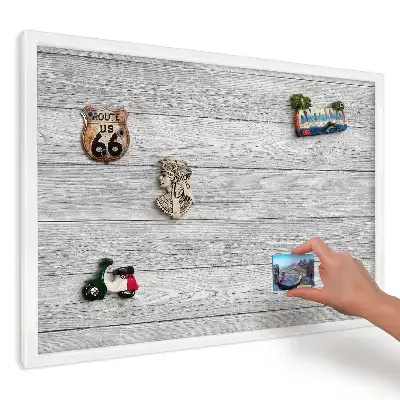 Magnetická tabuľa na magnetky Sivé, elegantné drevo