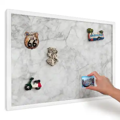 Magnetická tabuľa na magnetky Prírodný sivý mramor