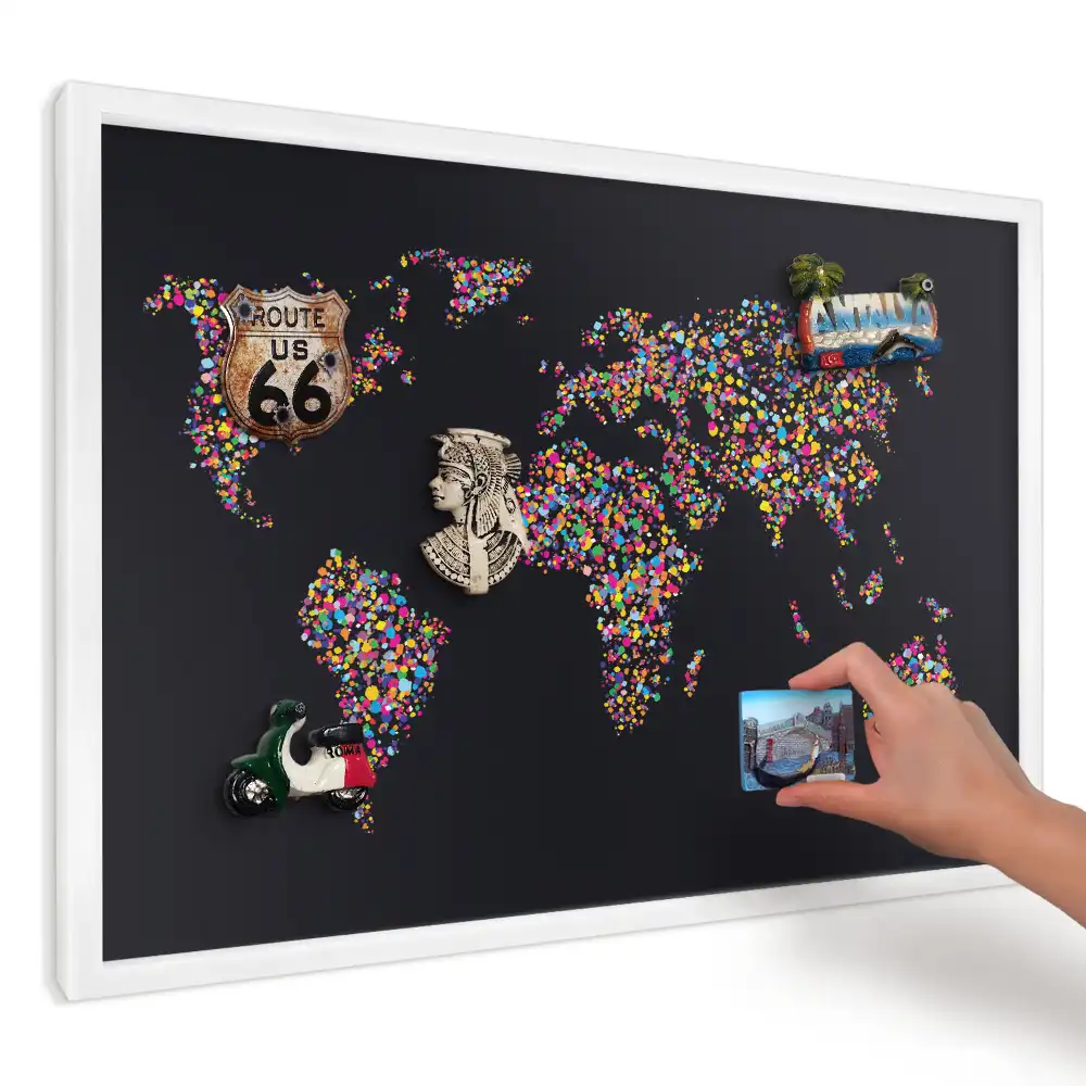 Magnetická tabuľa Dynamická bodkovaná mapa