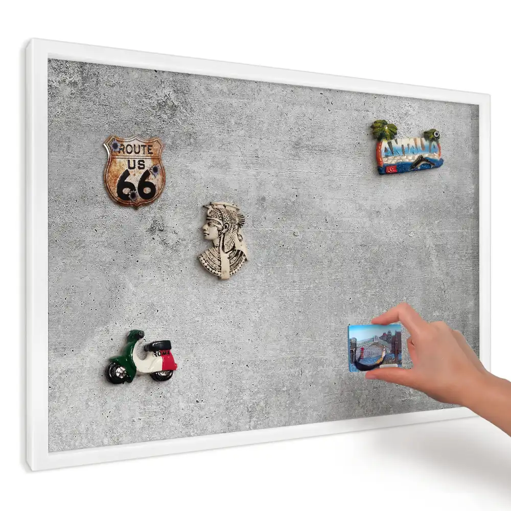 Magnetická tabuľa na magnetky Loft s dizajnom minimalistického betónu