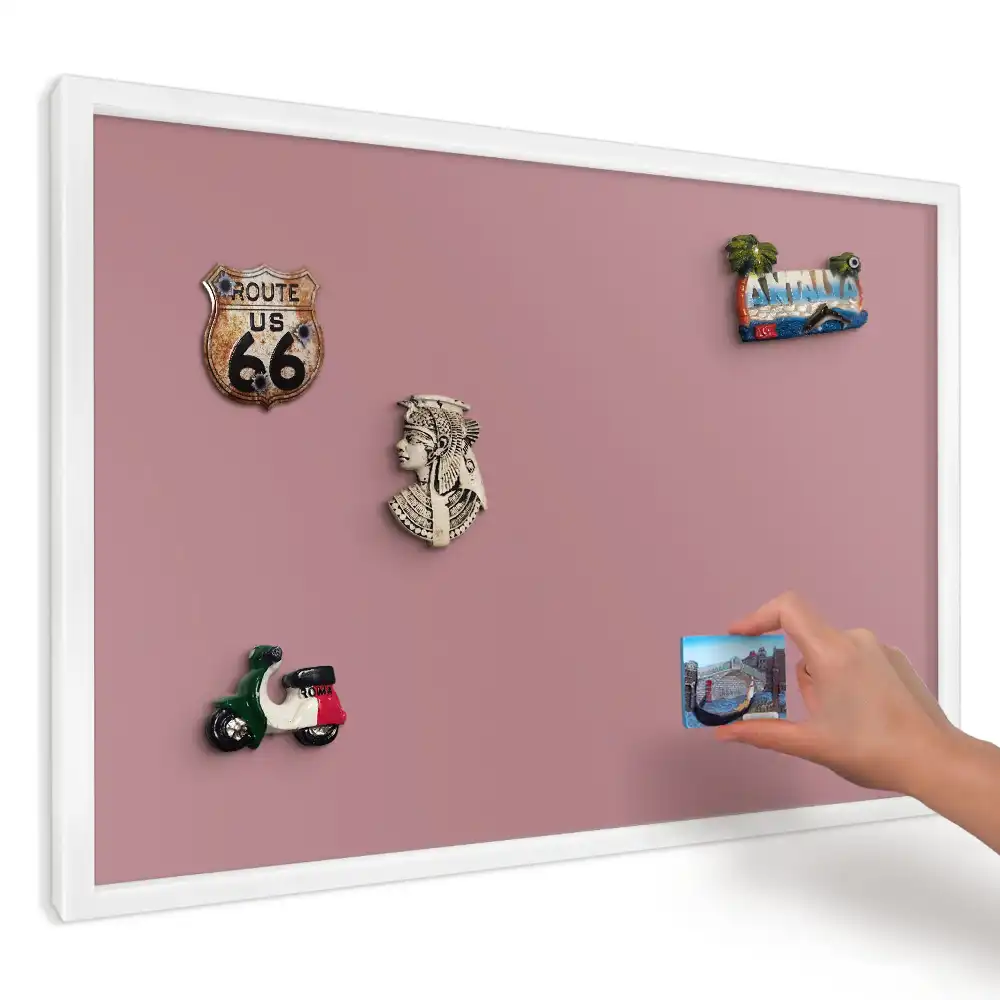 Magnetická nástenná tabuľa s potlačou ružové minimalistické pozadie
