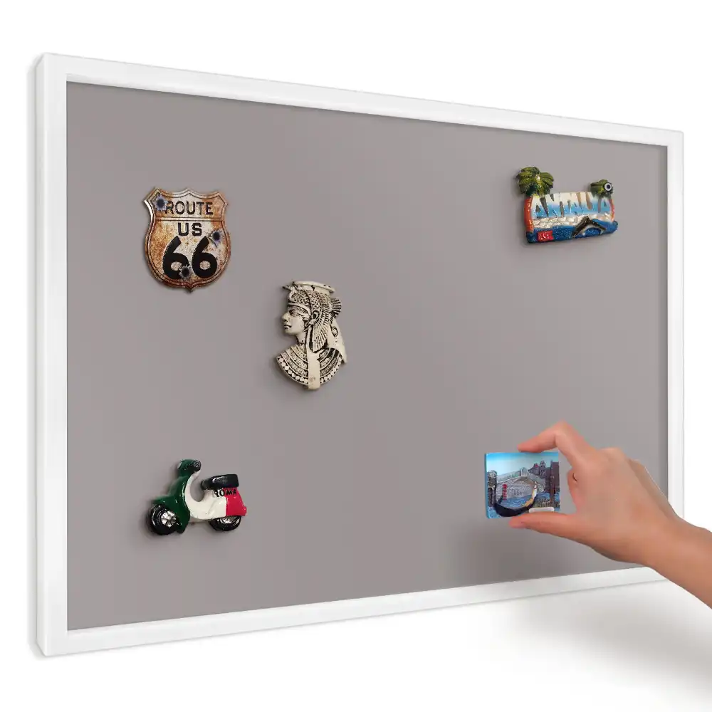 Magnetická tabuľa na stenu s potlačou Lila minimalizmus a elegancia