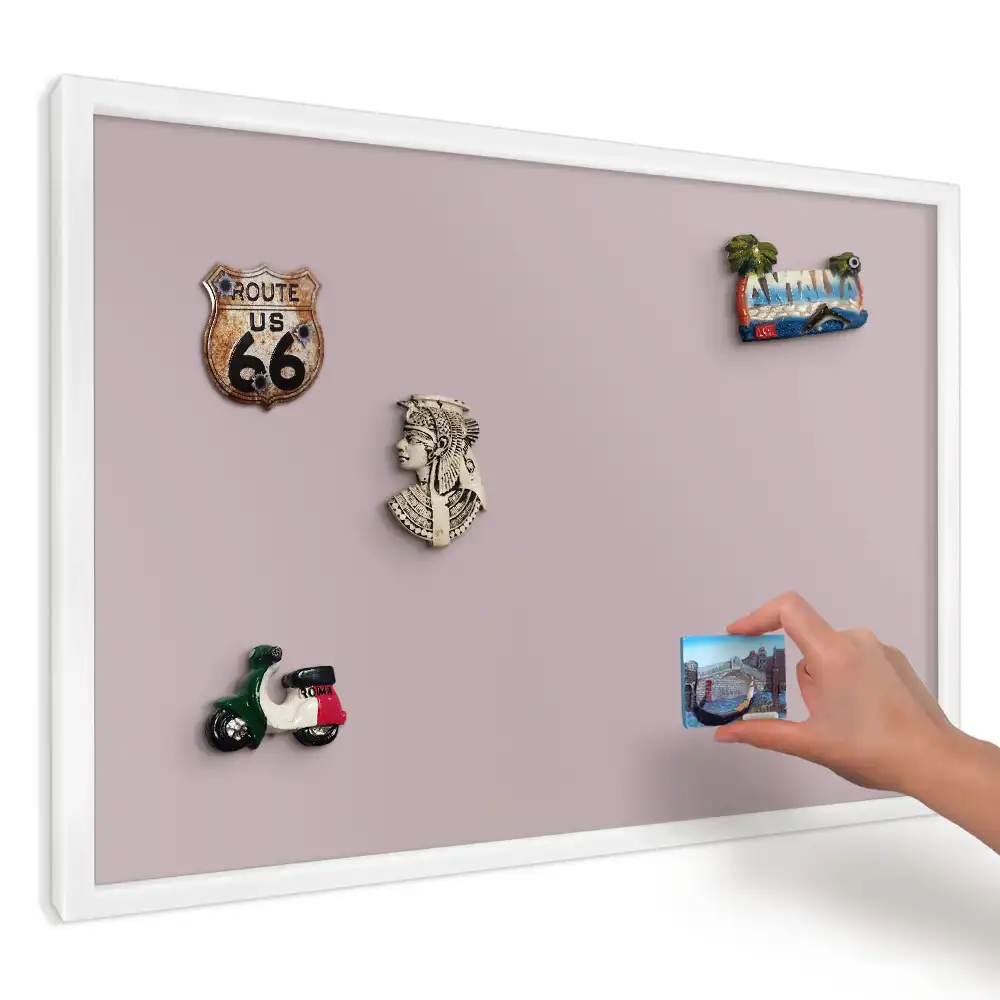 Magnetická tabuľa na magnetky Jemný ružový minimalizmus