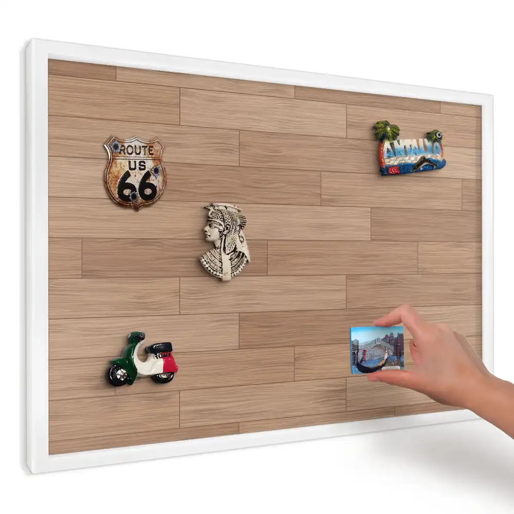 Magnetická tabuľa na stenu s potlačou Harmonické elegantné drevo
