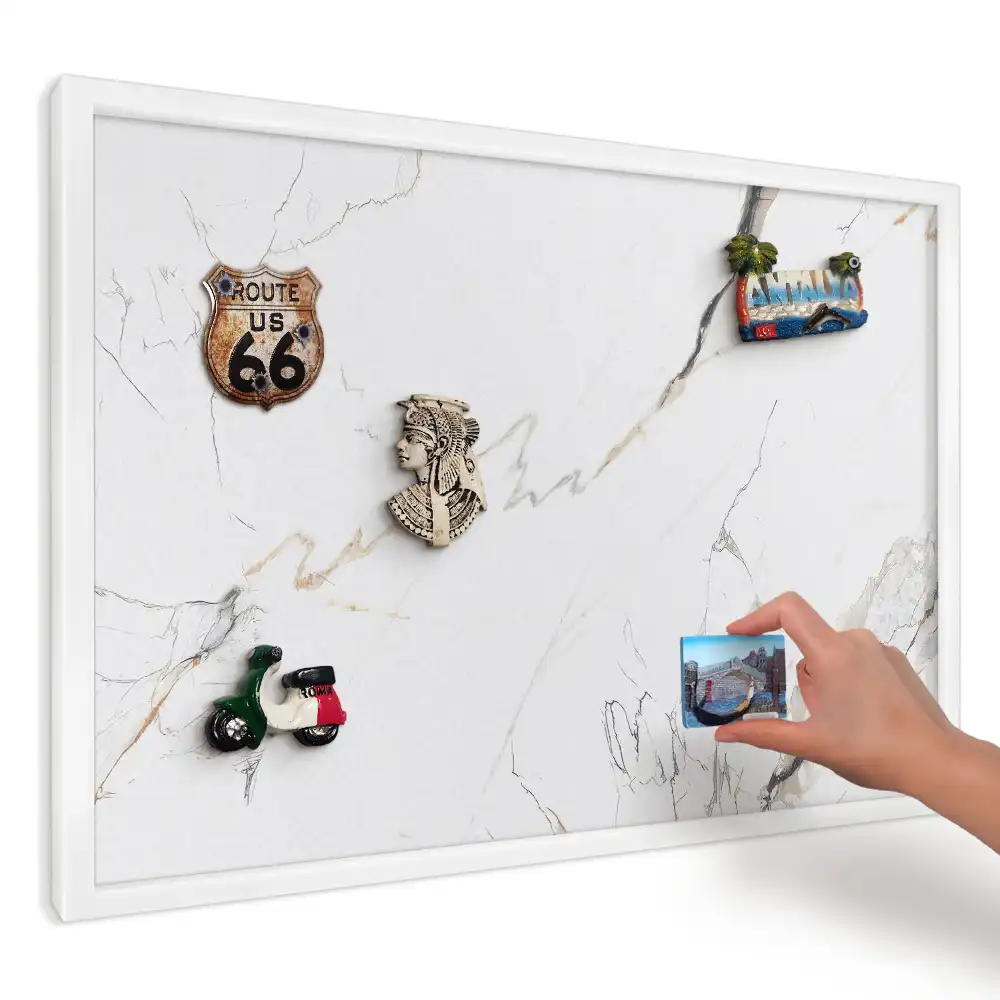 Magnetická tabuľa na magnetky s elegantným béžovo-sivým vzorom