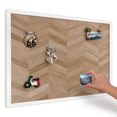 Magnetická tabuľa na magnetky Teplá rybia kosť do interiéru