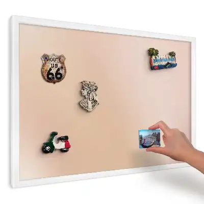 Magnetická tabuľa na magnetky Béžová prechodová látka