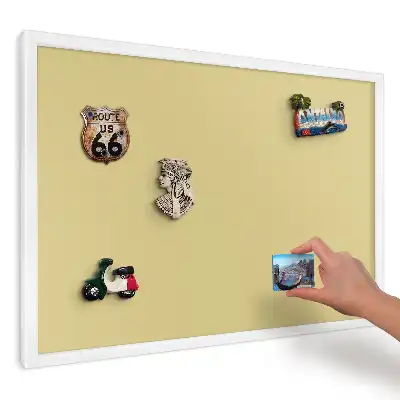 Magnetická tabuľa na stenu s potlačou Relaxácia v žltej palete