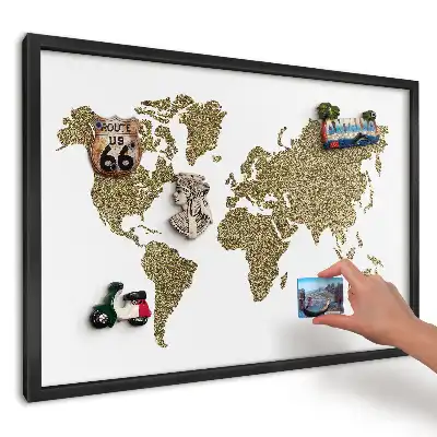 Magnetická nástenka na stenu Mapa žltých obilnín