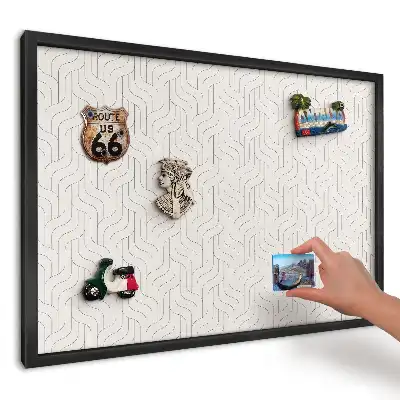 Magnetická tabuľa na stenu Vlnitá jemná geometria