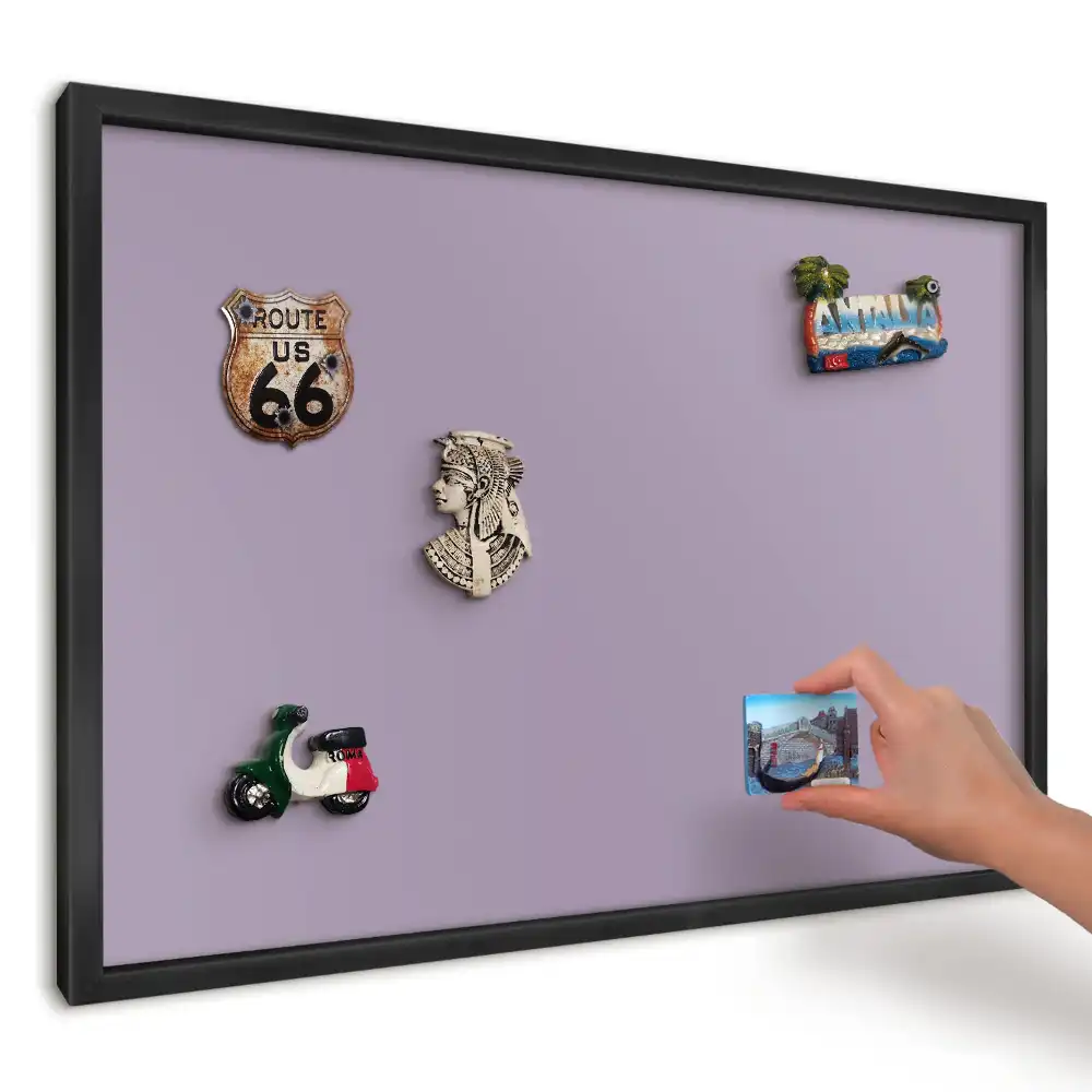 Magnetická dekoračná tabuľa na stenu Lila s fialovým minimalizmom
