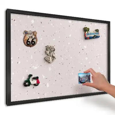 Magnetická dekoračná tabuľa na stenu Jemný terazzový vzor