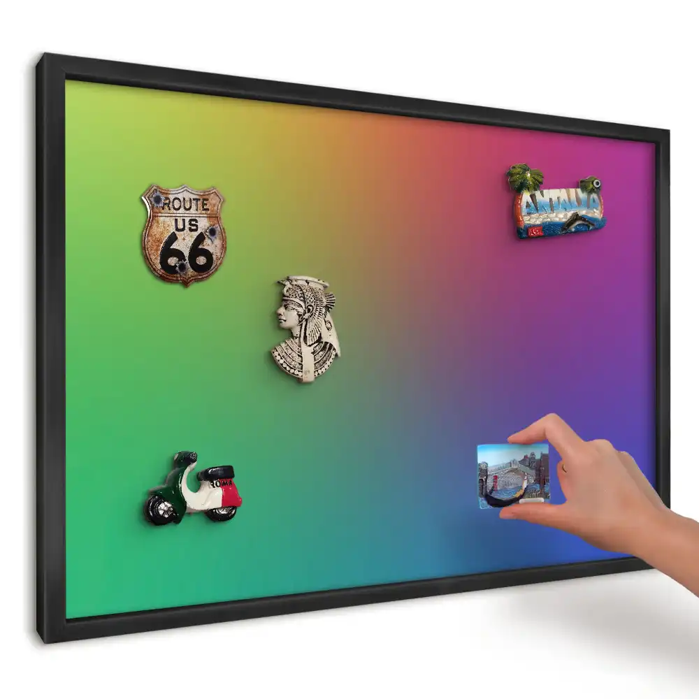 Nástenná magnetická tabuľa Intenzívny dúhový gradient