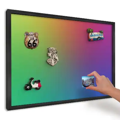 Nástenná magnetická tabuľa Intenzívny dúhový gradient
